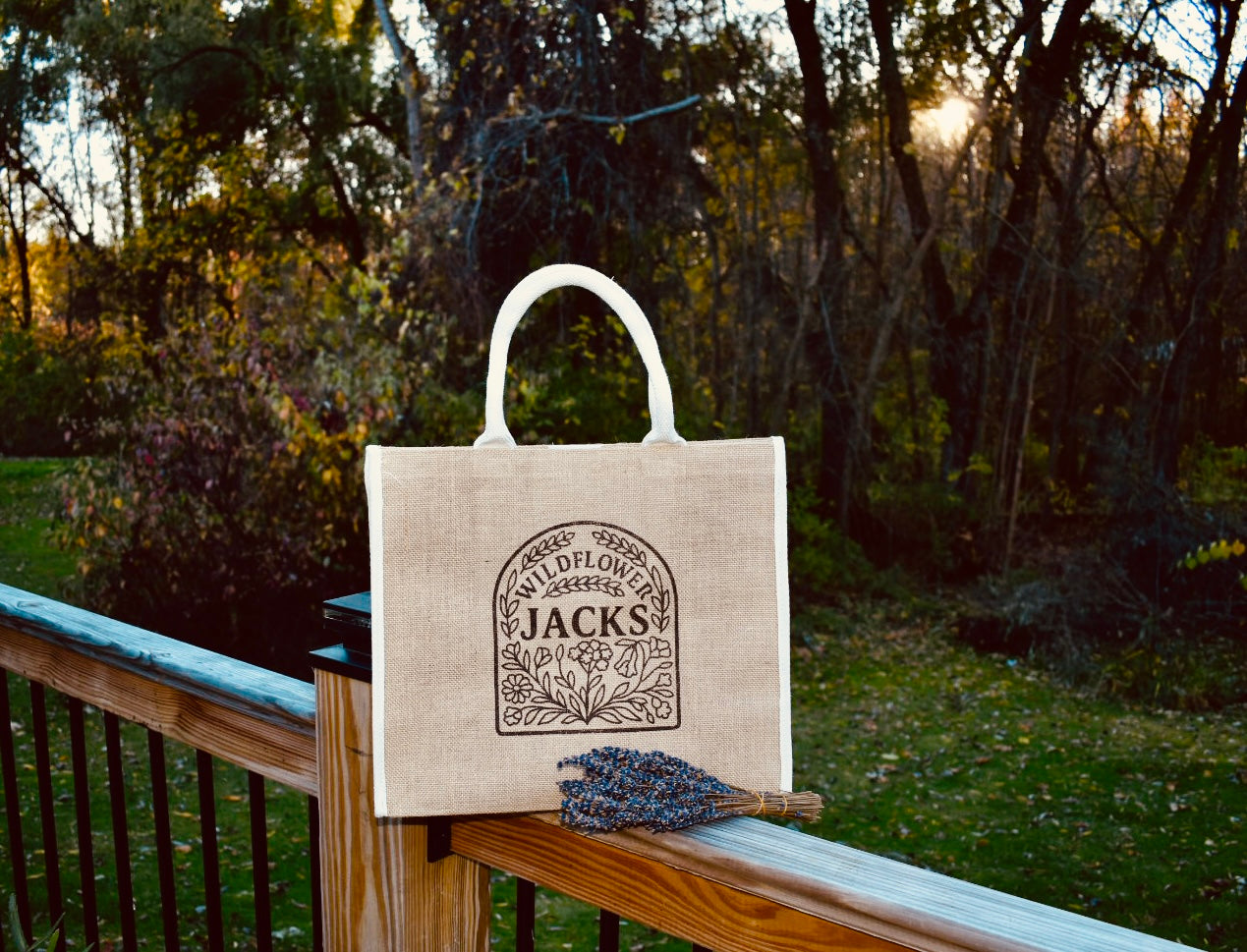 Large Wildflower Jacks Tote Bag